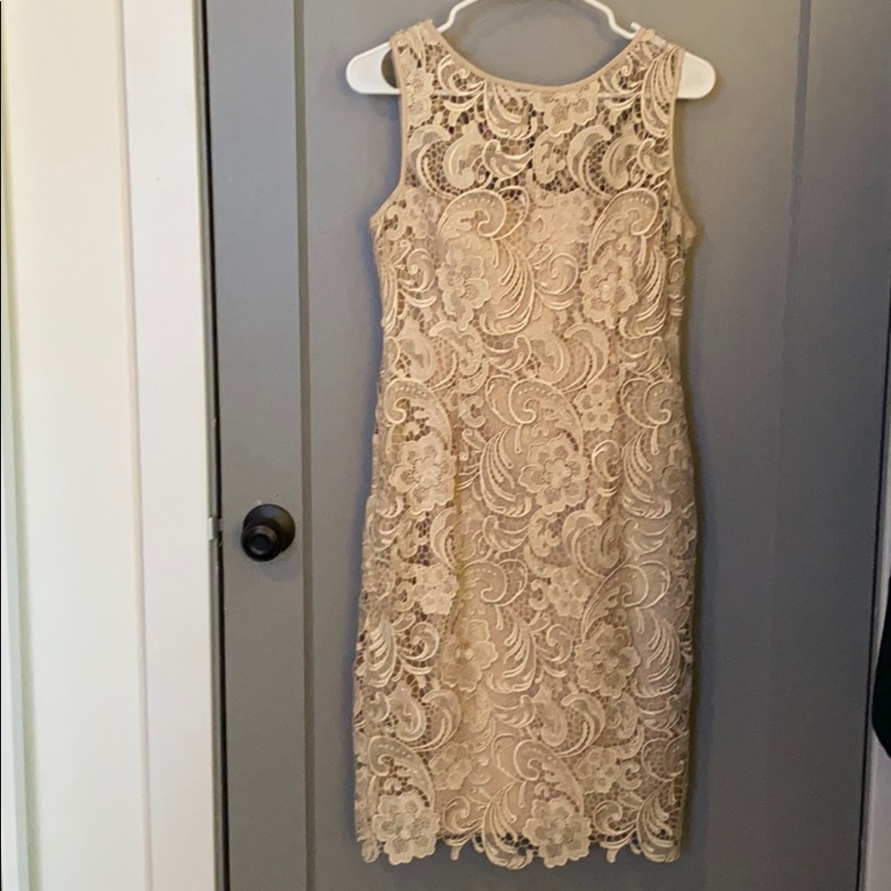 Adrianna Papell Beige Dress